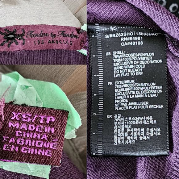 Twelve by Twelve Ruffle Button Front Knit High Neck Blouse - Picture 5 of 5